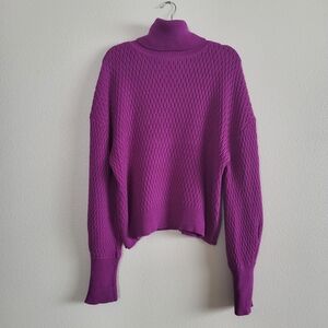 ALC Fuchsia Purple Honeycomb Sweater - L
